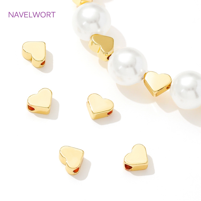 Body Jewelry Diy - 18K Real Gold Plated Brass Heart