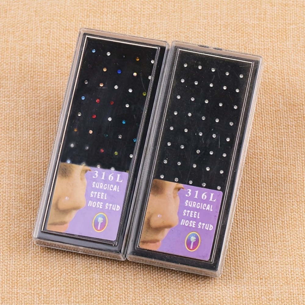 Body Jewelry In Store - 60pcs Nose Ring Set Stud Earrings