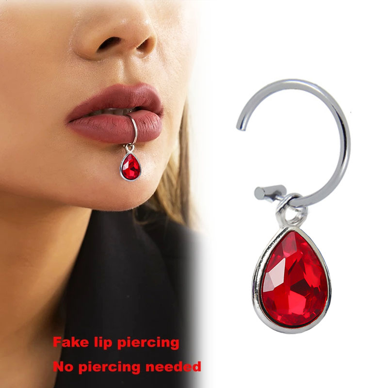 Body Jewelry Lip Ring - 1Pc Fake Piercing Lip Clip Personality