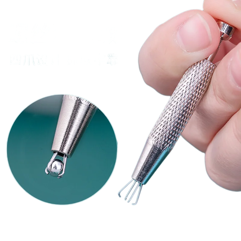 Body Jewelry Holder - Mini 4 Claws Jewelry Beads Tweezer