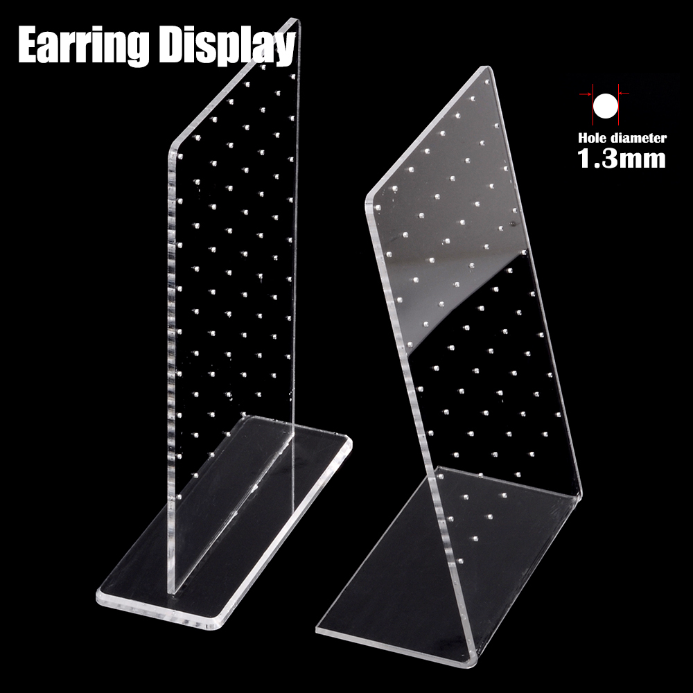 Body Jewelry Holder - 72 Holes Earring Display Holder Acrylic