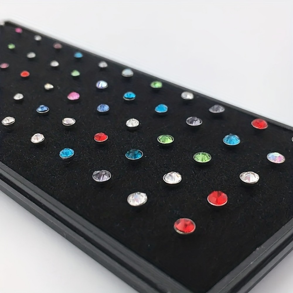 60pcs Nose Ring Set Stud Earri - огляд і ціна Body Jewelry In Store