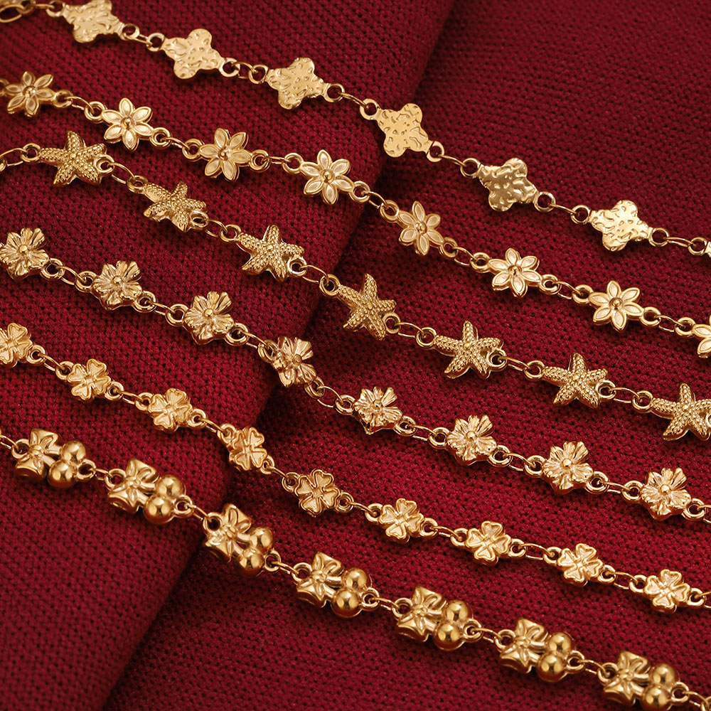 1Meter Stainless Steel Flower  - огляд і ціна Body Jewelry Necklace