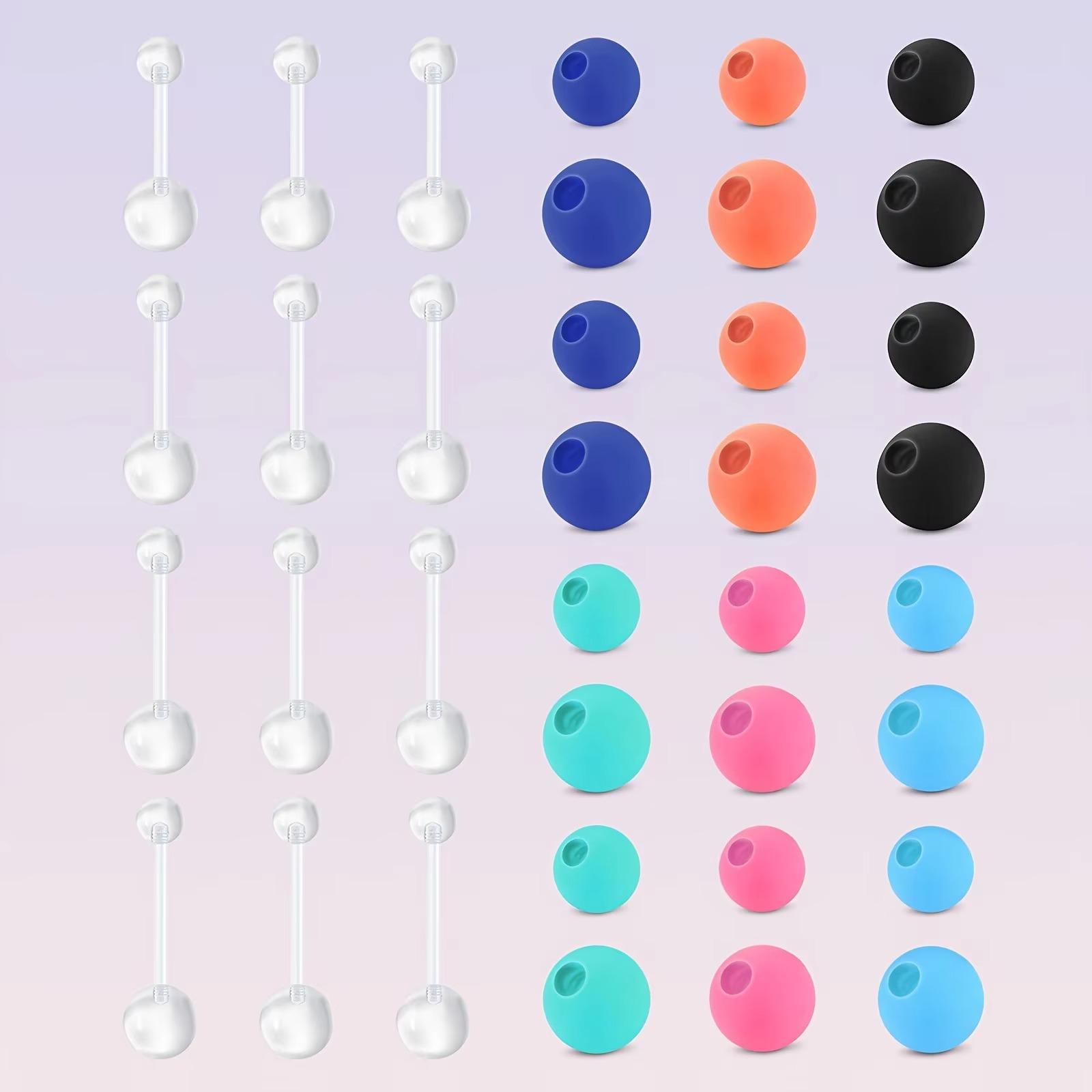 12pcs 14G Acrylic Clear Navel  - огляд і ціна Body Jewelry Replacement Ball
