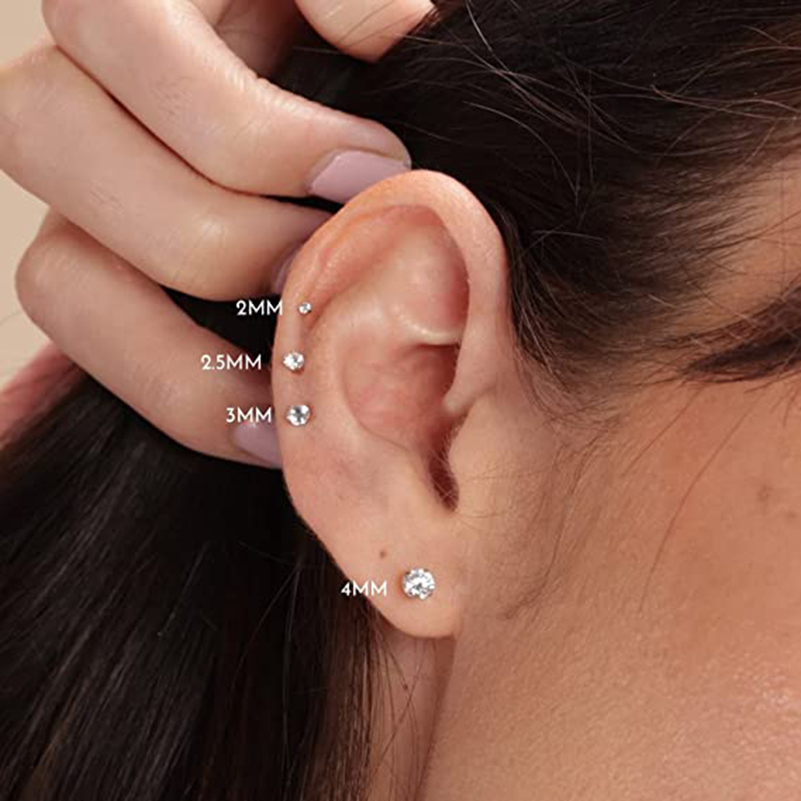 20G Flat Back Threadless Earri - огляд і ціна Body Jewelry Flat Back