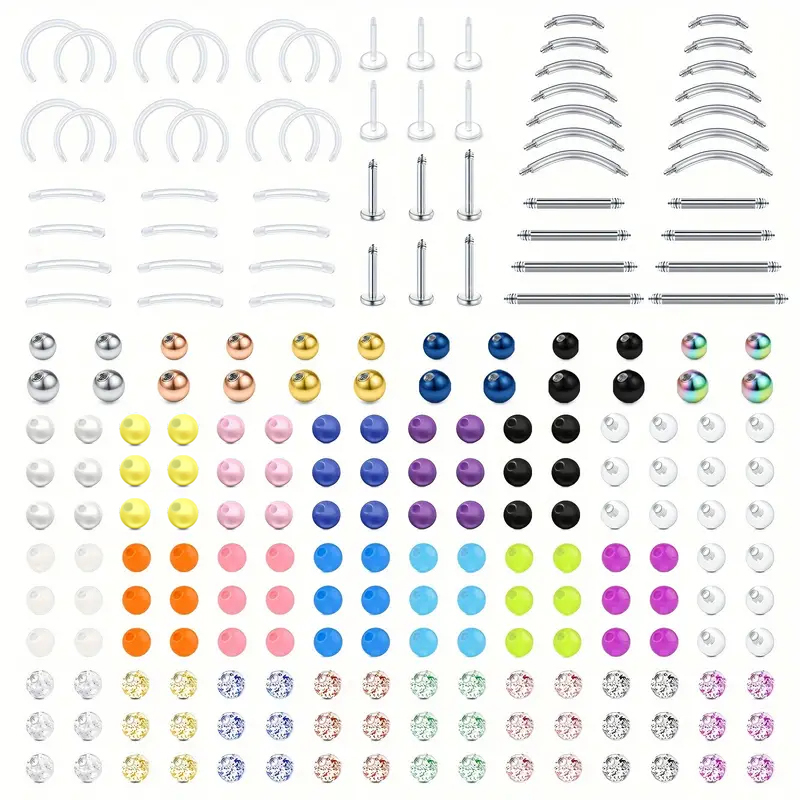 226pcs 16G Stainless Steel & A - огляд і ціна Body Jewelry Replacement Ball