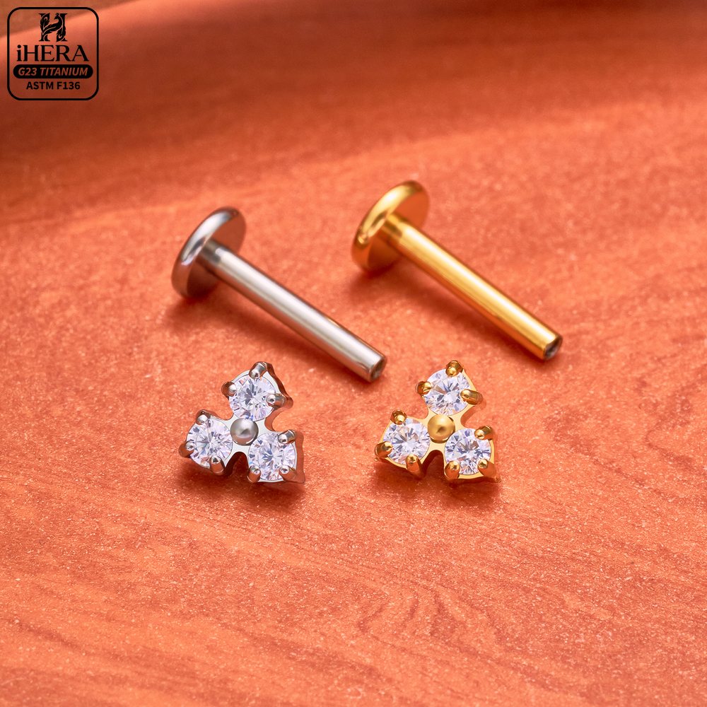 16G G23 Titanium Flat Back Tas - огляд і ціна Body Jewelry Flat Back