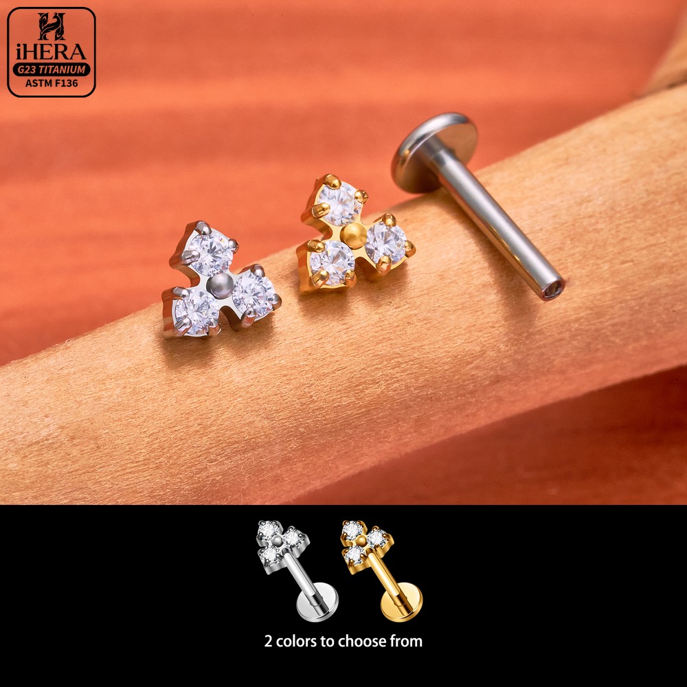 16G G23 Titanium Flat Back Tas - огляд і ціна Body Jewelry Flat Back