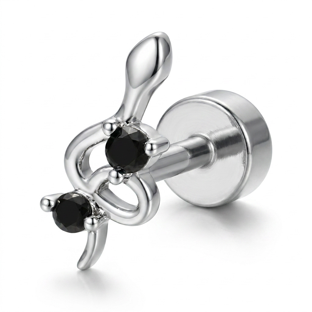 1PC Hypoallergenic Cartilage E - огляд і ціна Tragus Flat Back