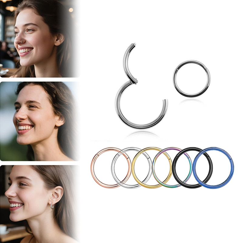 16G 316L Surgical Steel Hinged - огляд і ціна Body Jewelry Lip Ring