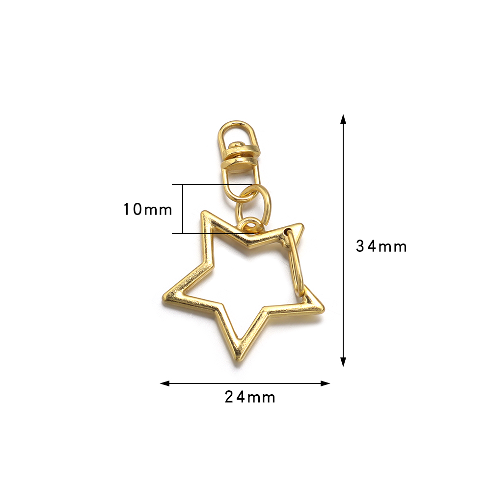 10Pcs Alloy Star Shaped Snap K - огляд і ціна Body Jewelry Diy