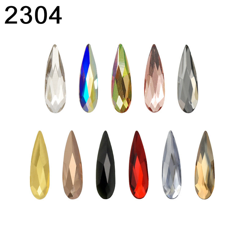 2304 Raindrop Flat Back No Hot - огляд і ціна Body Jewelry Flat Back