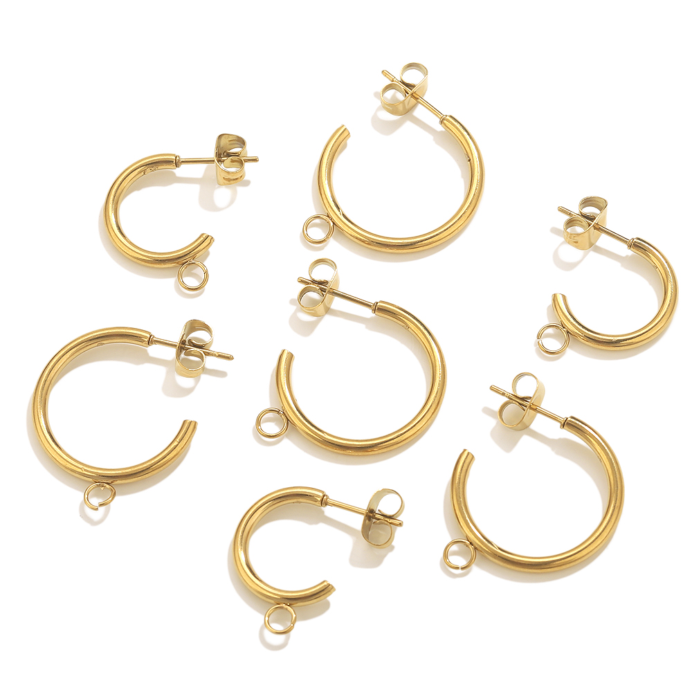 6pcs Stainless Steel C-shape E - огляд і ціна Body Jewelry Diy