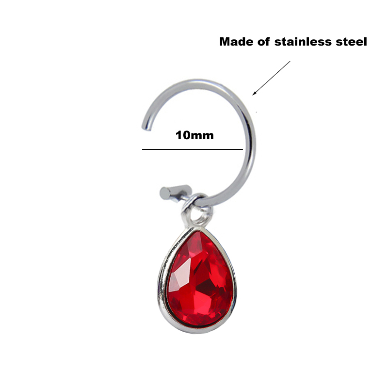 1Pc Fake Piercing Lip Clip Per - огляд і ціна Body Jewelry Lip Ring