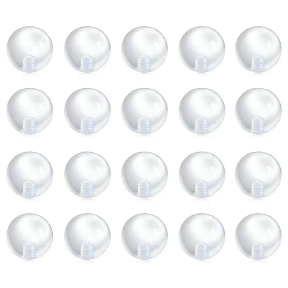 100pcs Transparent Replacement - огляд і ціна Body Jewelry Replacement Ball