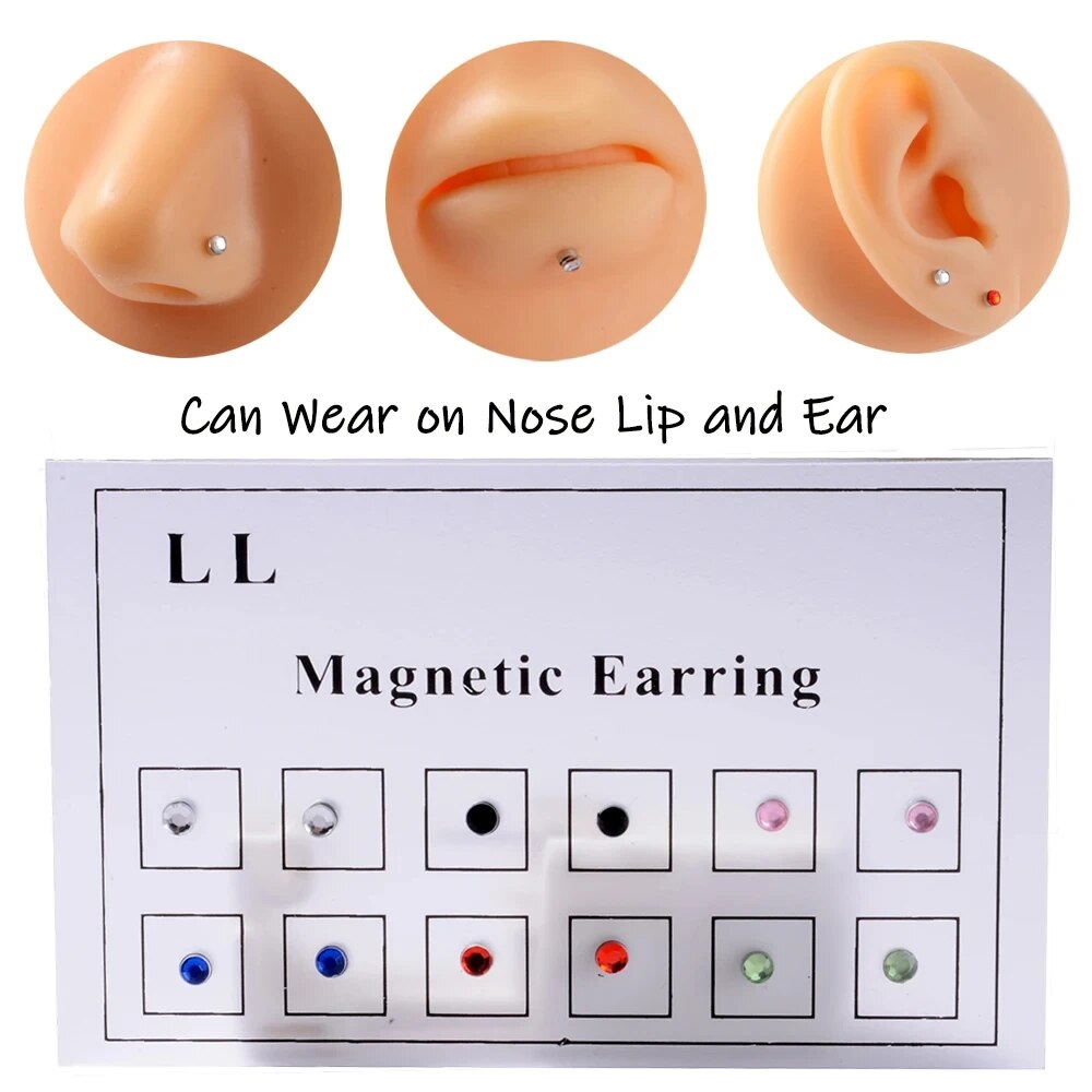 12PCS/Card Fake Cheater Non Pi - огляд і ціна Body Jewelry Lip Ring