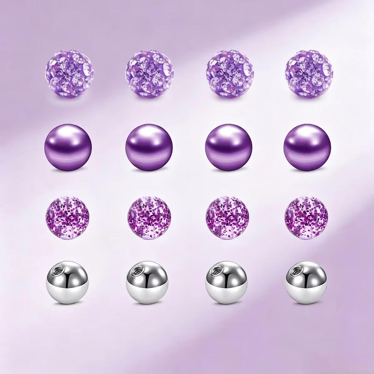 16pcs Mixed Colors Replacement - огляд і ціна Body Jewelry Replacement Ball