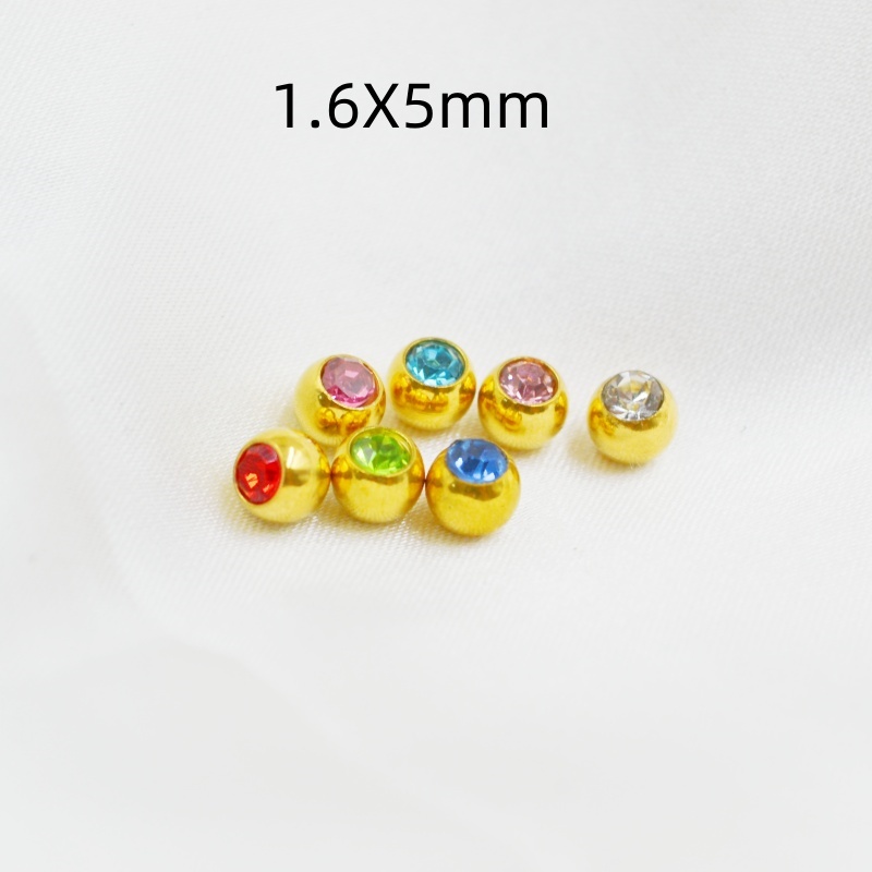 50pcs/lot Crystal Gems Ball Re - огляд і ціна Body Jewelry Replacement Ball