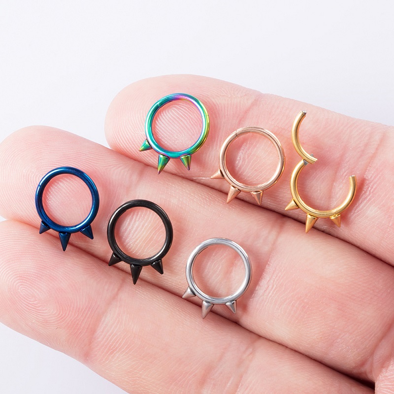 1Piece 8/10mm Stainless Steel  - огляд і ціна Body Jewelry Lip Ring