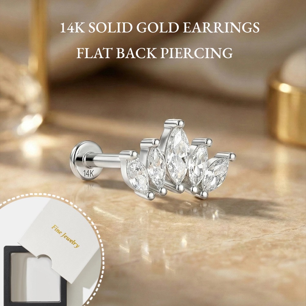 DIeSchein 14K Solid Gold Pierc - огляд і ціна Tragus Flat Back