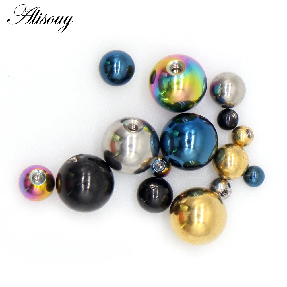 Alisouy 10 Pieces/Lot Stainles - огляд і ціна Body Jewelry Replacement Ball