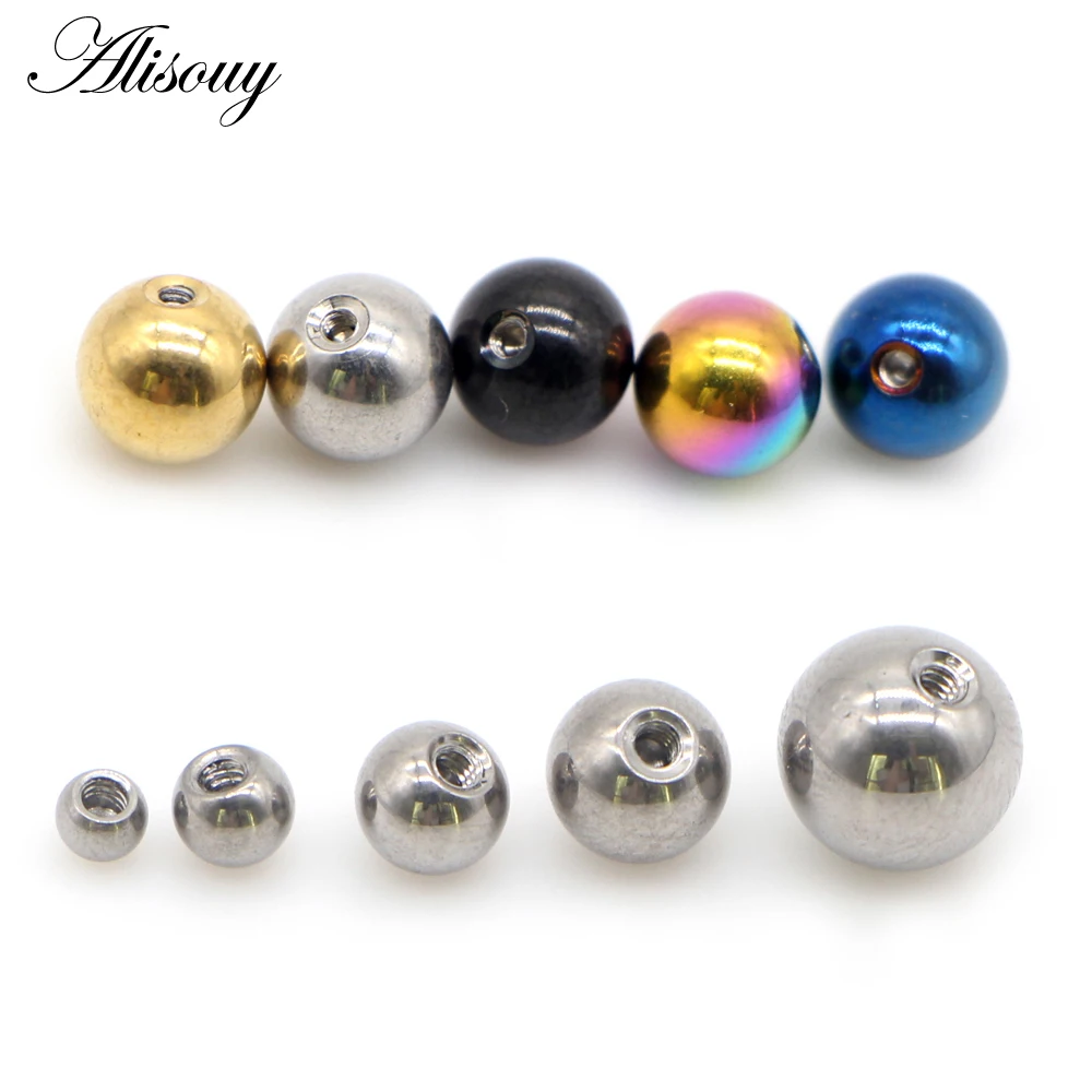 Alisouy 10 Pieces/Lot Stainles - огляд і ціна Body Jewelry Replacement Ball