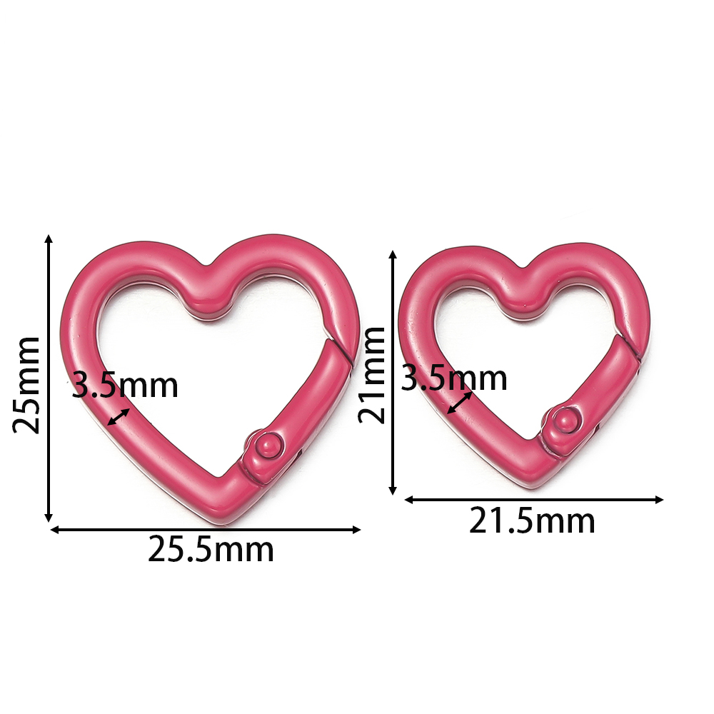 5pcs/lot Heart Spring Clasp Op - огляд і ціна Body Jewelry Diy