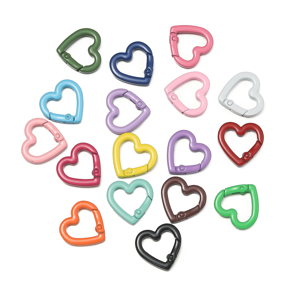 5pcs/lot Heart Spring Clasp Op - огляд і ціна Body Jewelry Diy