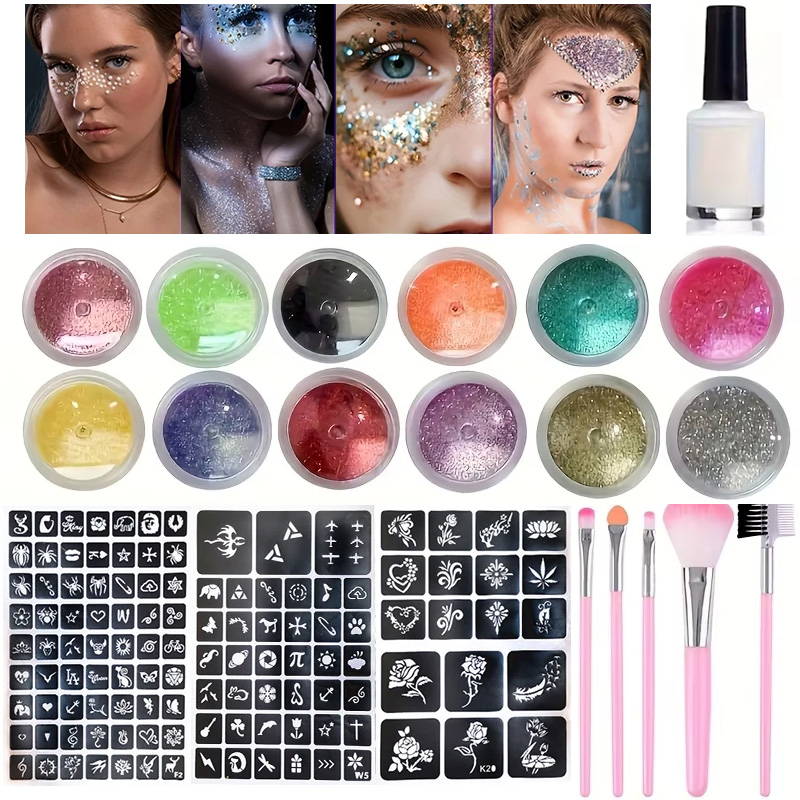12 Colors of Glitter DIY Flash - огляд і ціна Body Jewelry Glue