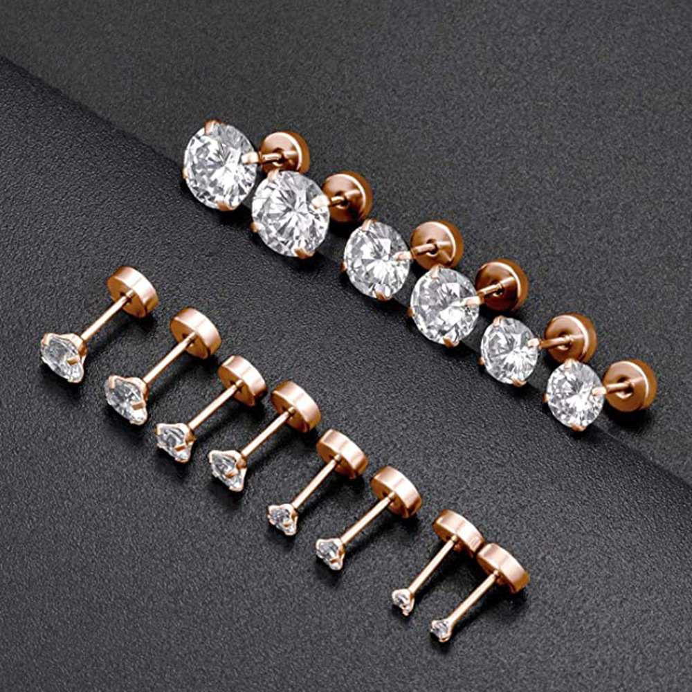 1Pair Classic Flat Back Screw  - огляд і ціна Tragus Flat Back