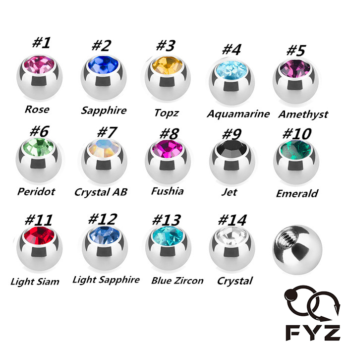 316L Surgical Steel Press Fit  - огляд і ціна Body Jewelry Replacement Ball