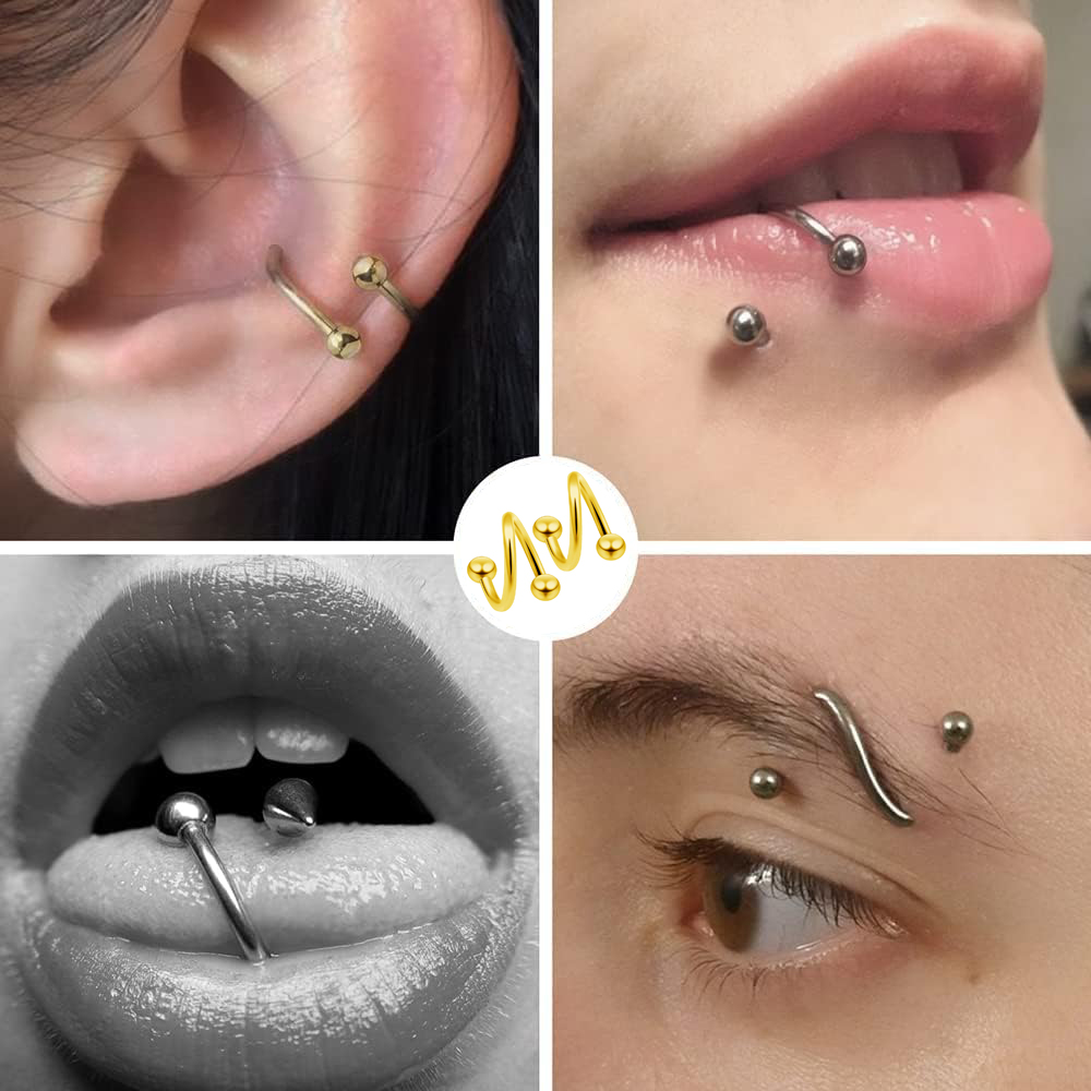 Women's Spiral Earrings Pierci - огляд і ціна Body Jewelry Lip Ring