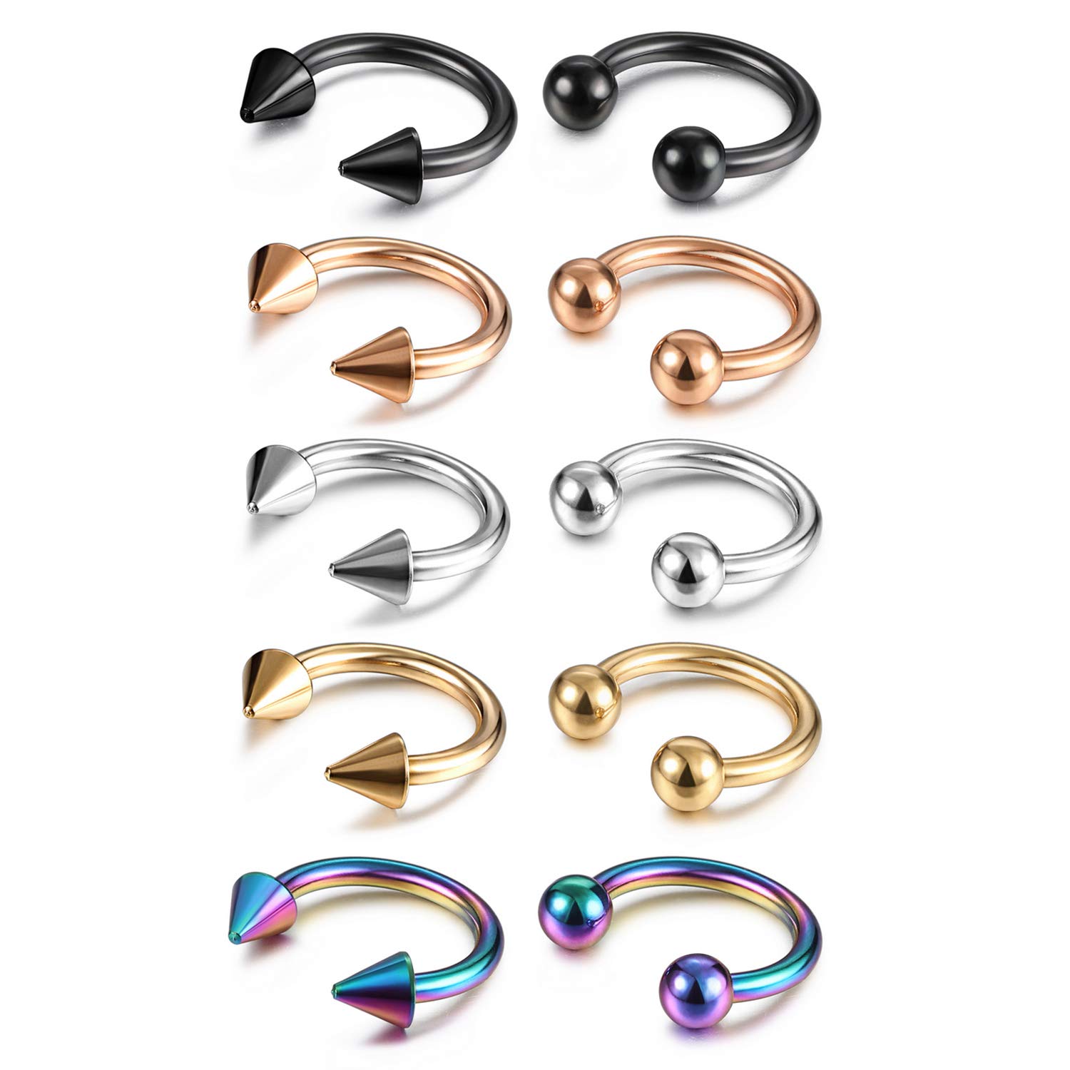 14G 16G Septum Jewelry Surgica - огляд і ціна Body Jewelry Lip Ring