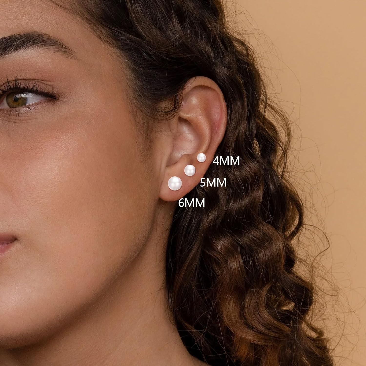 3 Pairs Tiny Pearl Stud Earrin - огляд і ціна Body Jewelry Flat Back