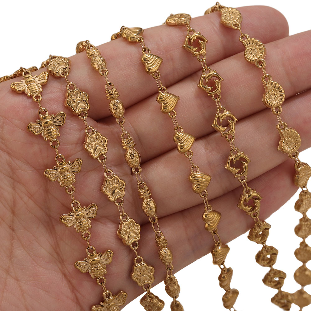 1M PVD Gold Stainless Steel He - огляд і ціна Body Jewelry Necklace