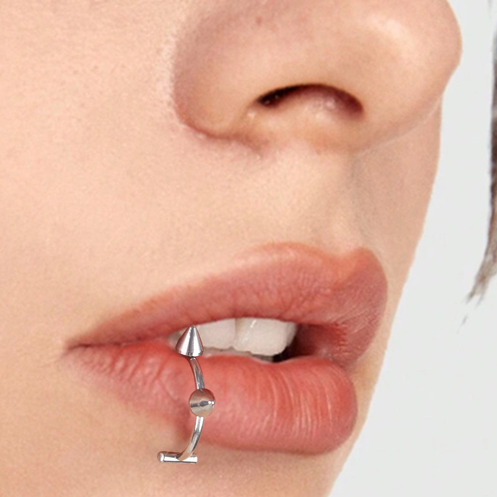 10pcs Punk Nose Ring One Nail  - огляд і ціна Body Jewelry Lip Ring