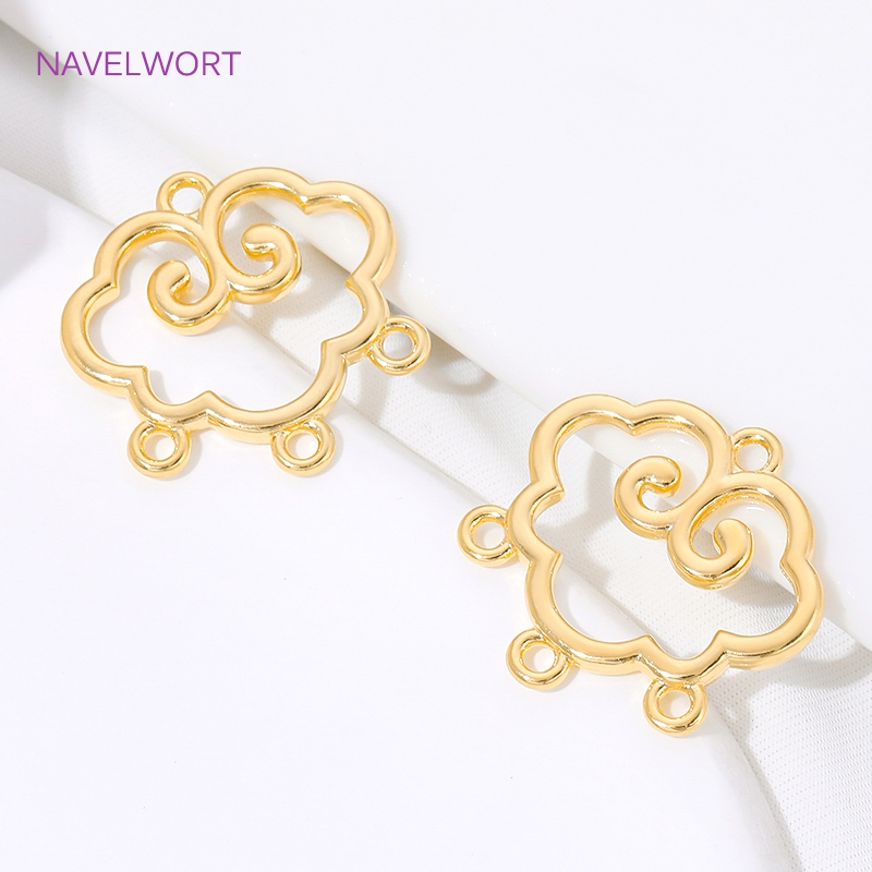 1/2/4Pcs 18K Gold Plated Brass - огляд і ціна Body Jewelry Diy