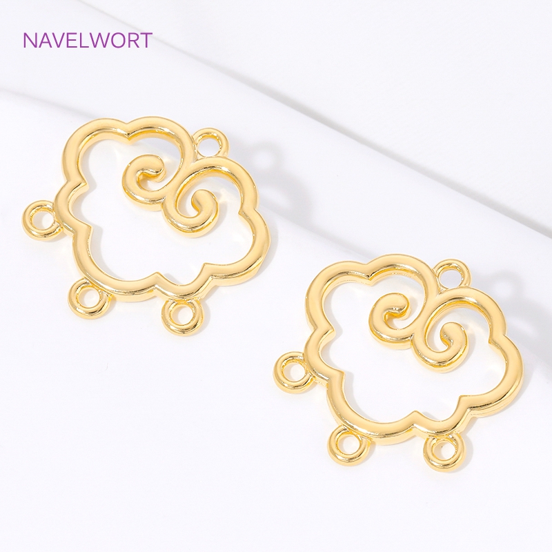 1/2/4Pcs 18K Gold Plated Brass - огляд і ціна Body Jewelry Diy