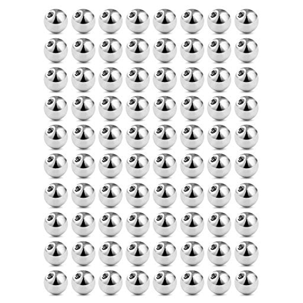 WKOUD 60PCS 14G 16G 3-5mm 316L - огляд і ціна Body Jewelry Replacement Ball