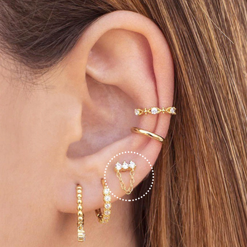 1PC Titanium Stainless Steel E - огляд і ціна Tragus Flat Back