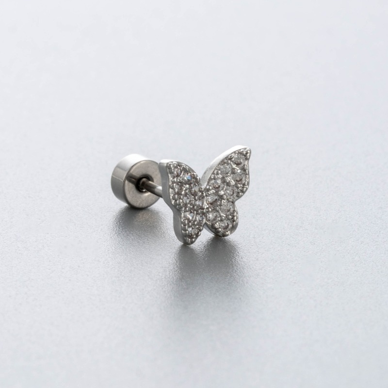 G23 Titanium Heart Flat Back C - огляд і ціна Tragus Flat Back
