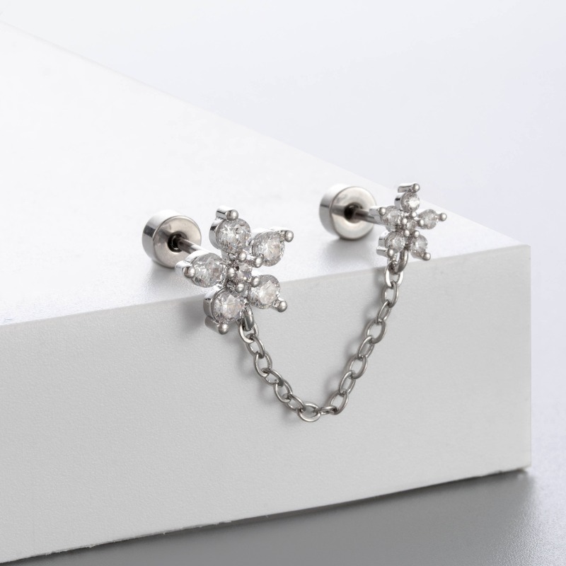 G23 Titanium Heart Flat Back C - огляд і ціна Tragus Flat Back