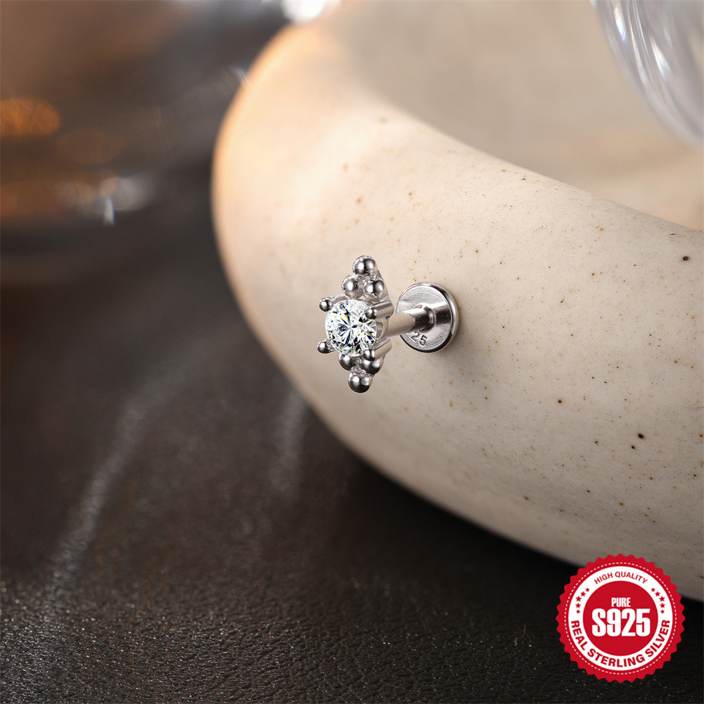 ROXI Moissanite 925 Sterling S - огляд і ціна Body Jewelry Flat Back