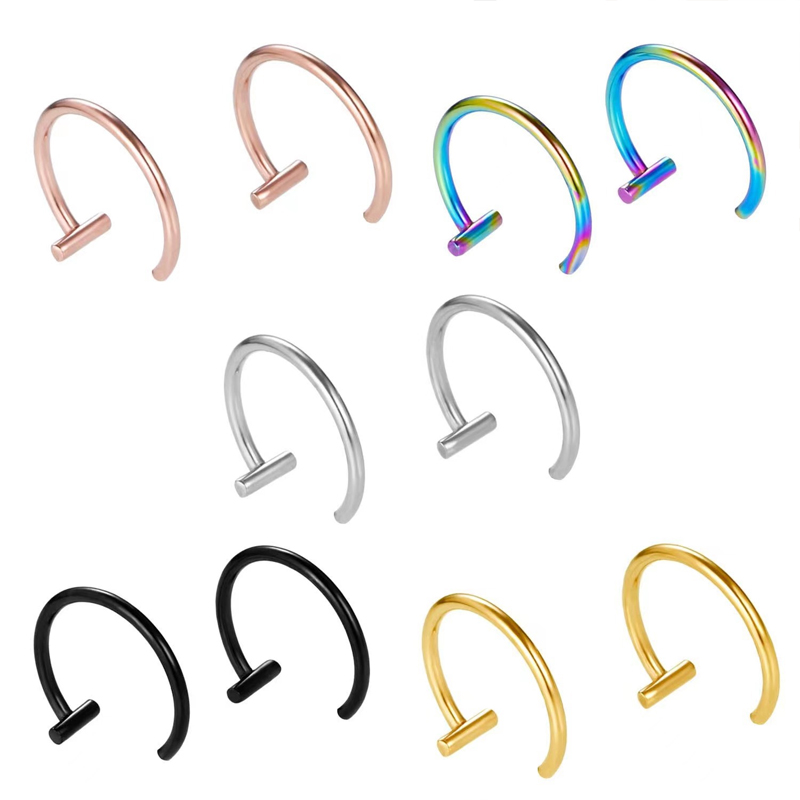 18G Surgical Steel Lip Ring Ha - огляд і ціна Body Jewelry Lip Ring