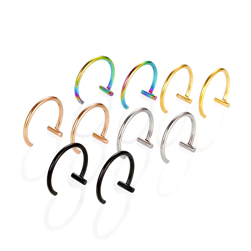 18G Surgical Steel Lip Ring Ha - огляд і ціна Body Jewelry Lip Ring