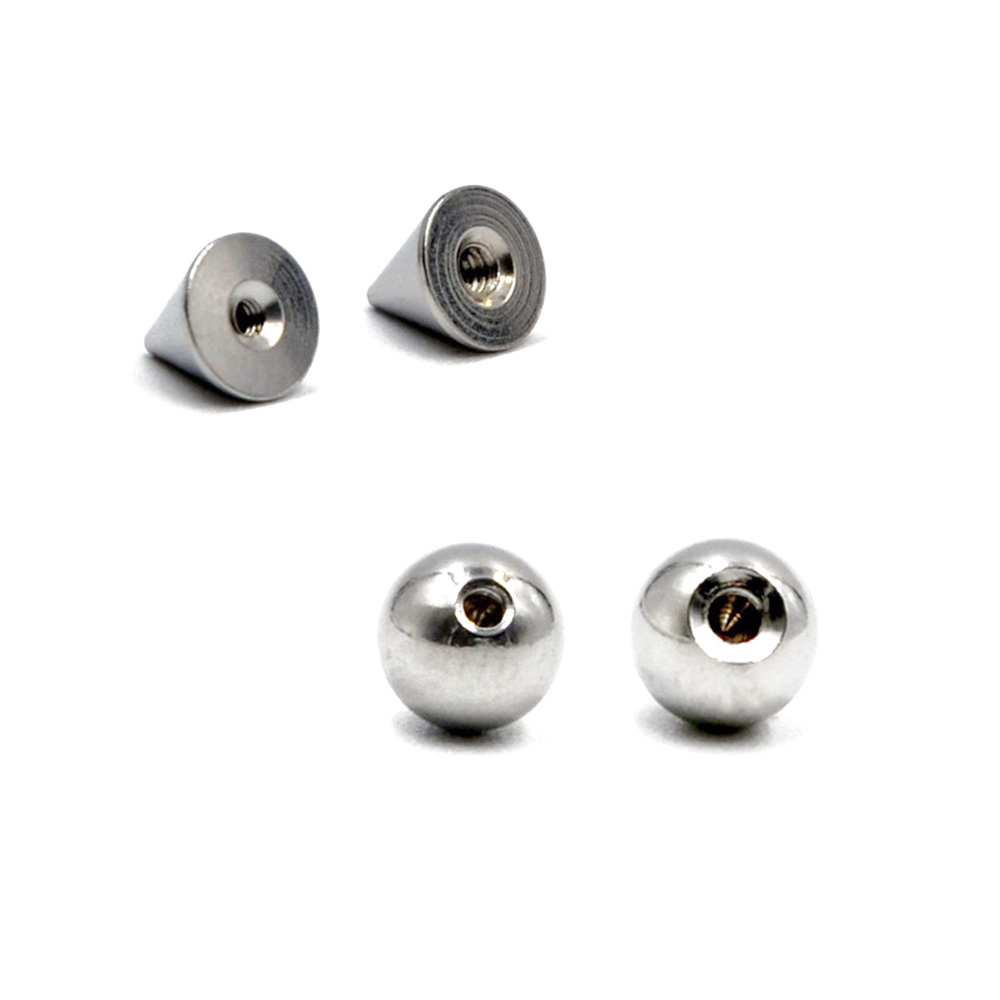 100pcs/lot Steel 14G 16G Nose  - огляд і ціна Body Jewelry Replacement Ball