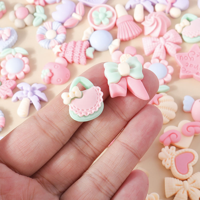 15pcs Mixed Resin Pink Color V - огляд і ціна Body Jewelry Flat Back