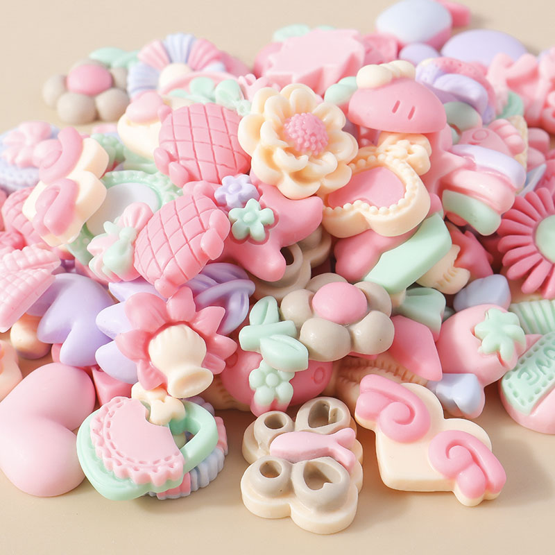 15pcs Mixed Resin Pink Color V - огляд і ціна Body Jewelry Flat Back