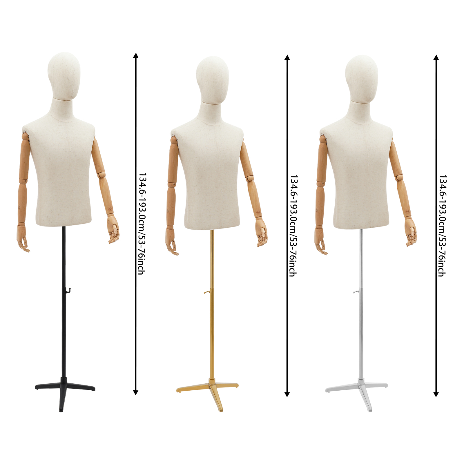 53-76in Adjustable Male Torso  - огляд і ціна Body Jewelry In Store