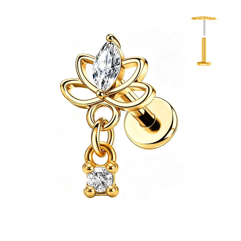 1PC Butterfly Heart Pendant Pi - огляд і ціна Body Jewelry Flat Back